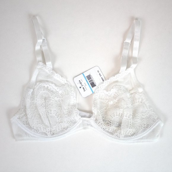 NWT Free People Triangle Lace Bra - White, 32C - Picture 3 of 5